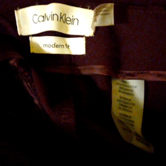 Women's Calvin Klein Modern Fit Petite Trousers - Size 4 - Picture 3 of 3